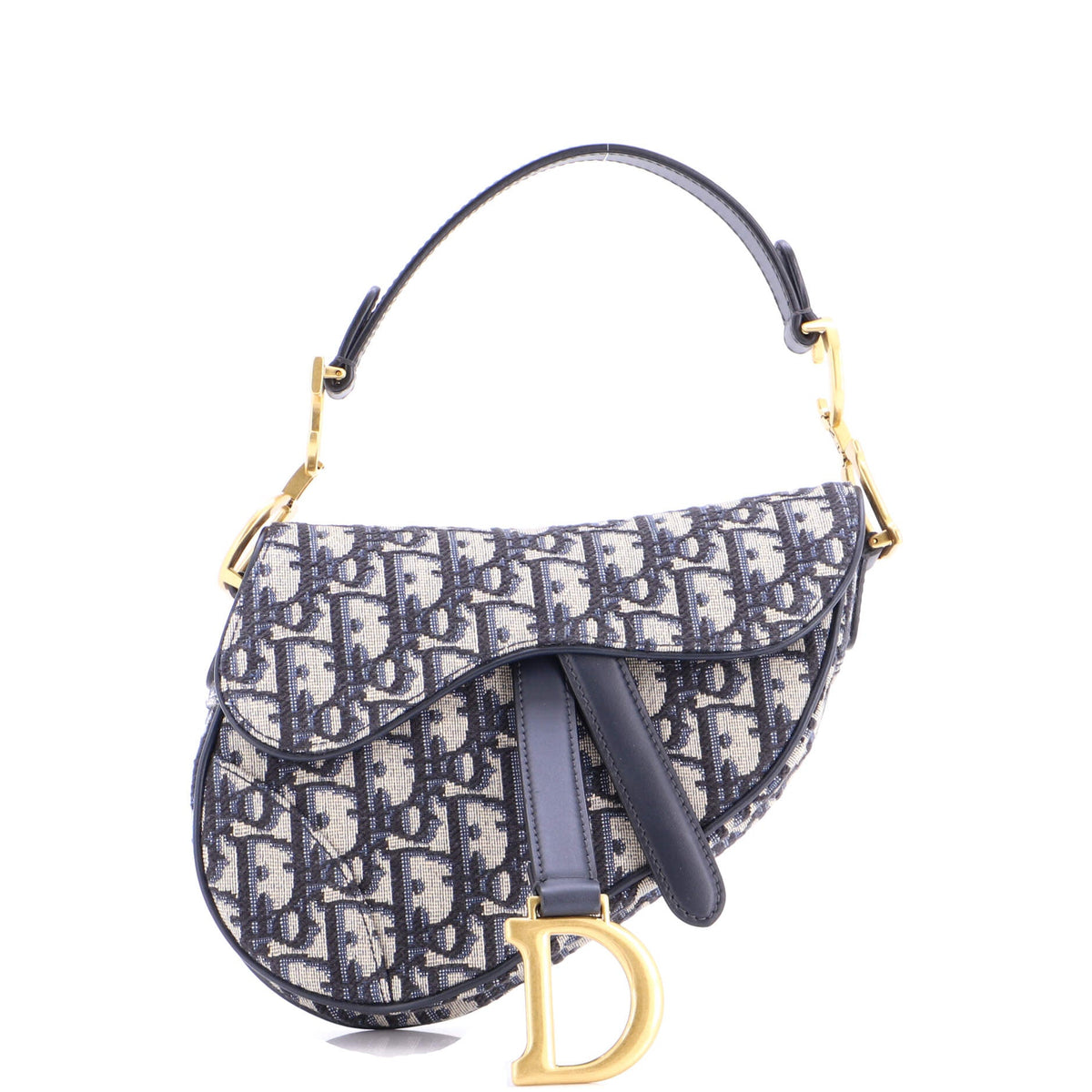 Christian Dior Saddle Handbag Oblique Canvas Mini