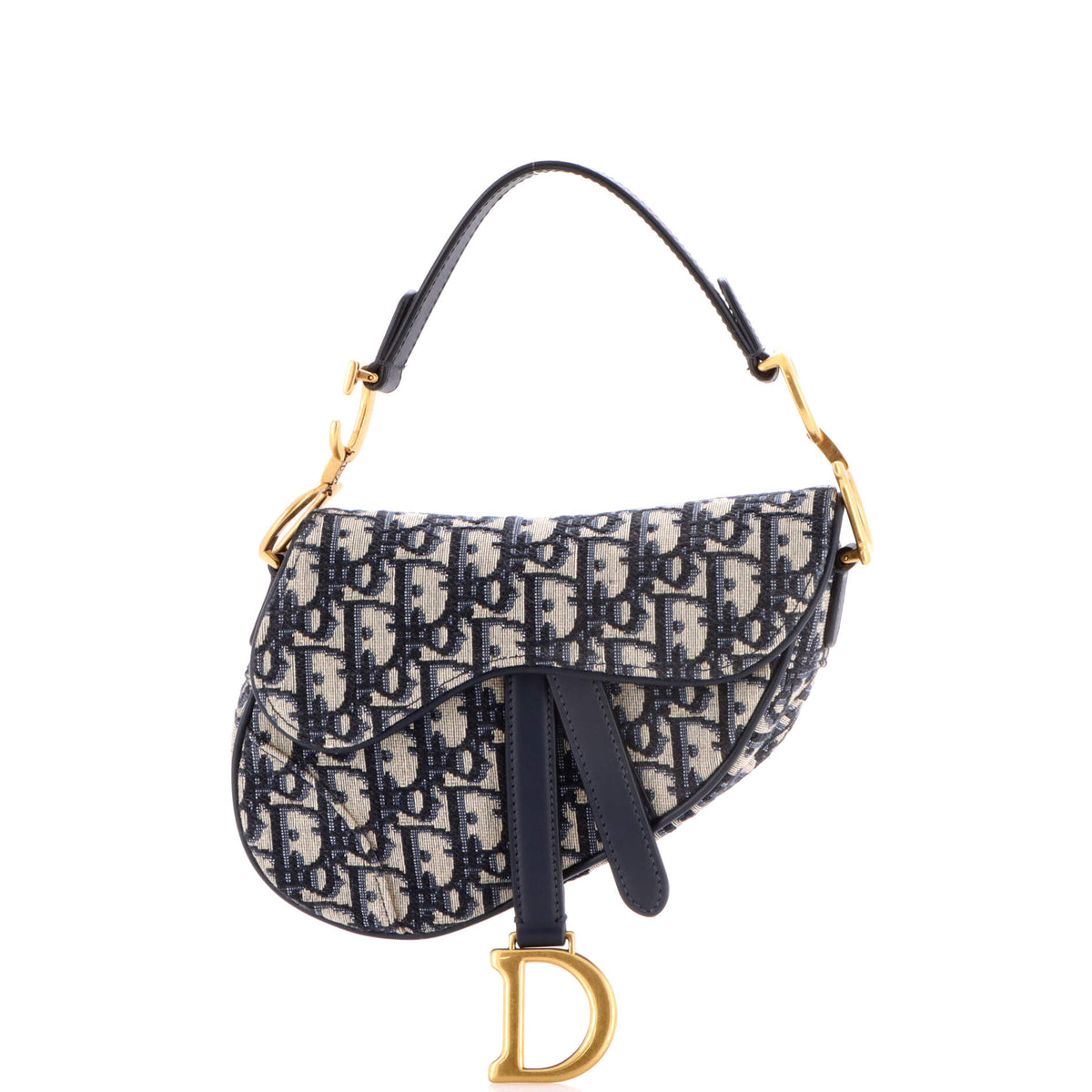Christian Dior Saddle Handbag Oblique Canvas Mini