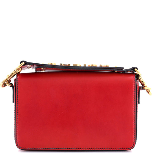 J'Adior Adjustable Strap Flap Bag Leather Small