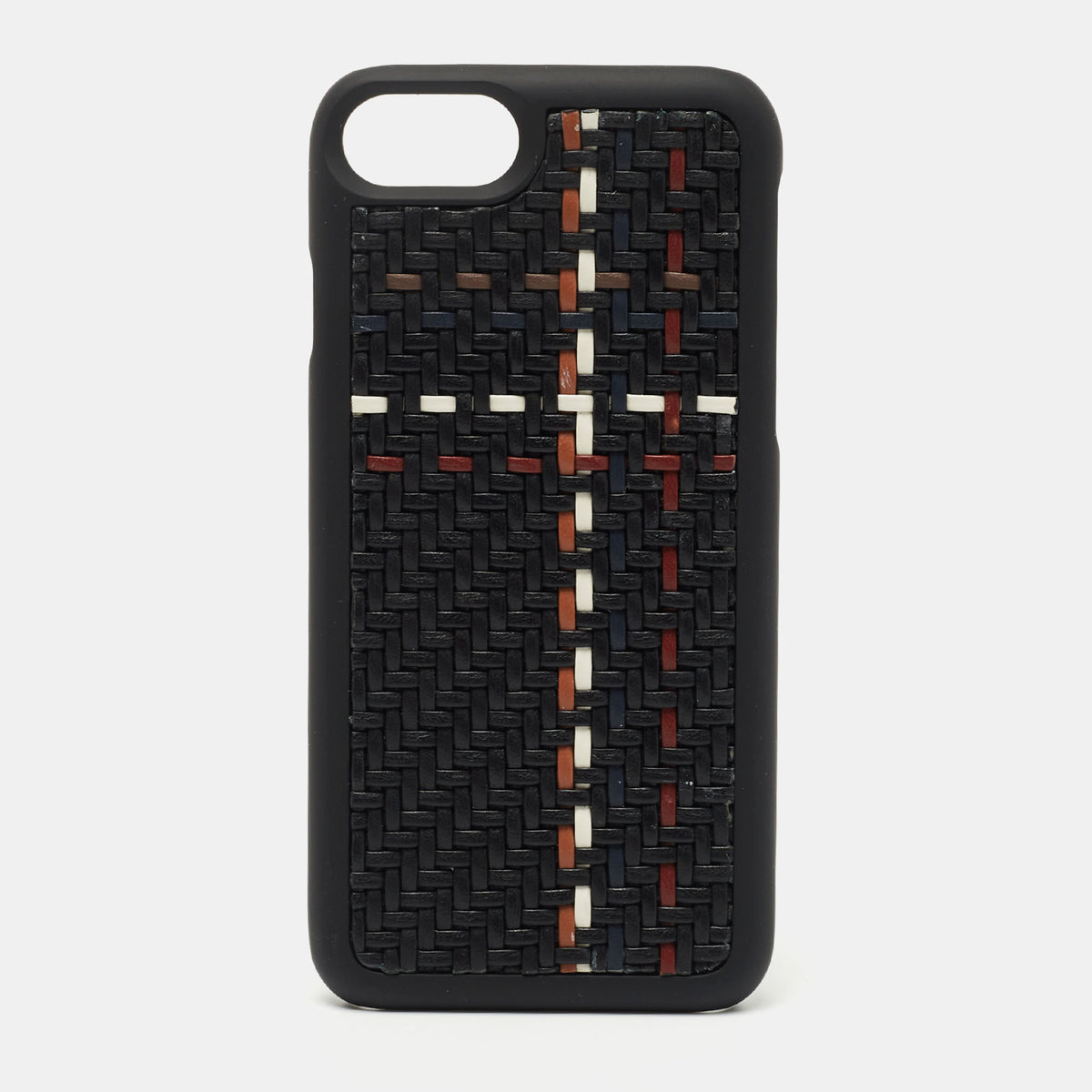 Ermenegildo Zegna Black Woven Leather iPhone 6 Cover