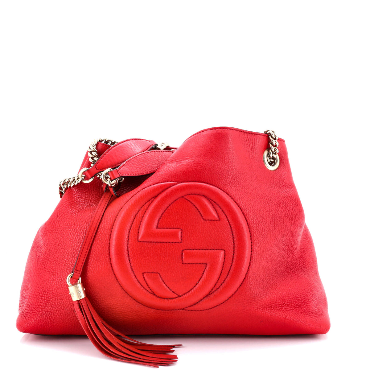 Gucci GUCCI Soho Chain Strap Shoulder Bag Leather Medium