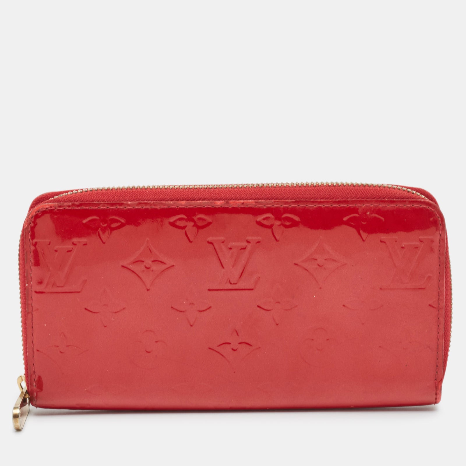 Louis Vuitton Pomme D'amour Monogramm Vernis Zippy Geldbörse