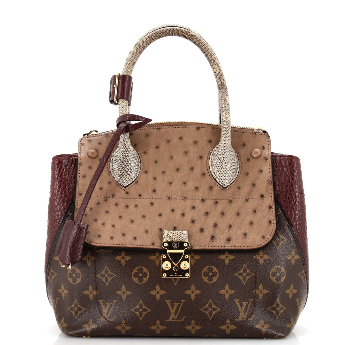 Louis Vuitton Majestueux Tote Monogram Canvas and Exotics PM