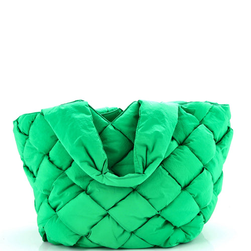 Cassette Paper Tote Intrecciato Nylon Large