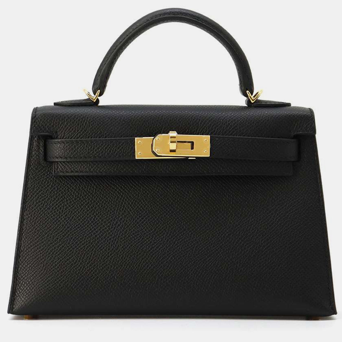 Hermès Black Epsom Mini Kelly Do Bag