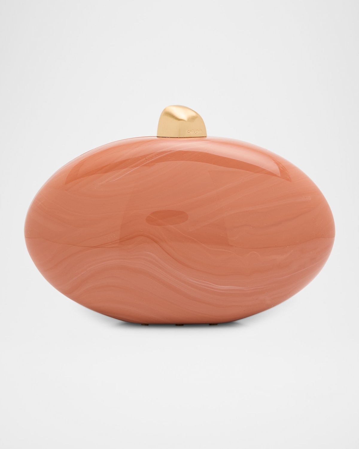 Cult Gaia Eviana Glossy Acrylic Clutch Bag