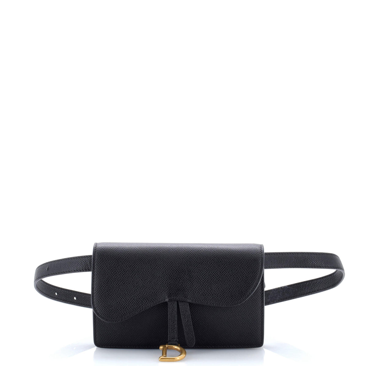 Christian Dior Saddle Rectangular Belt Bag Leather
