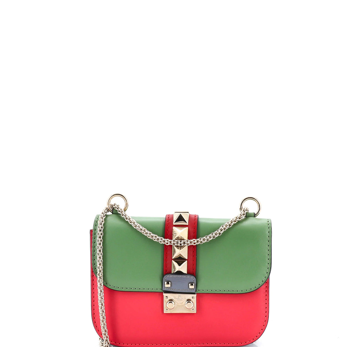 Valentino VALENTINO GARAVANI Glam Lock Shoulder Bag Leather Mini