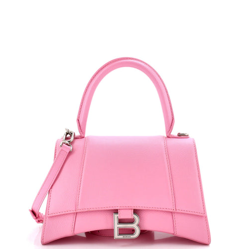 Hourglass Top Handle Bag Leather Small