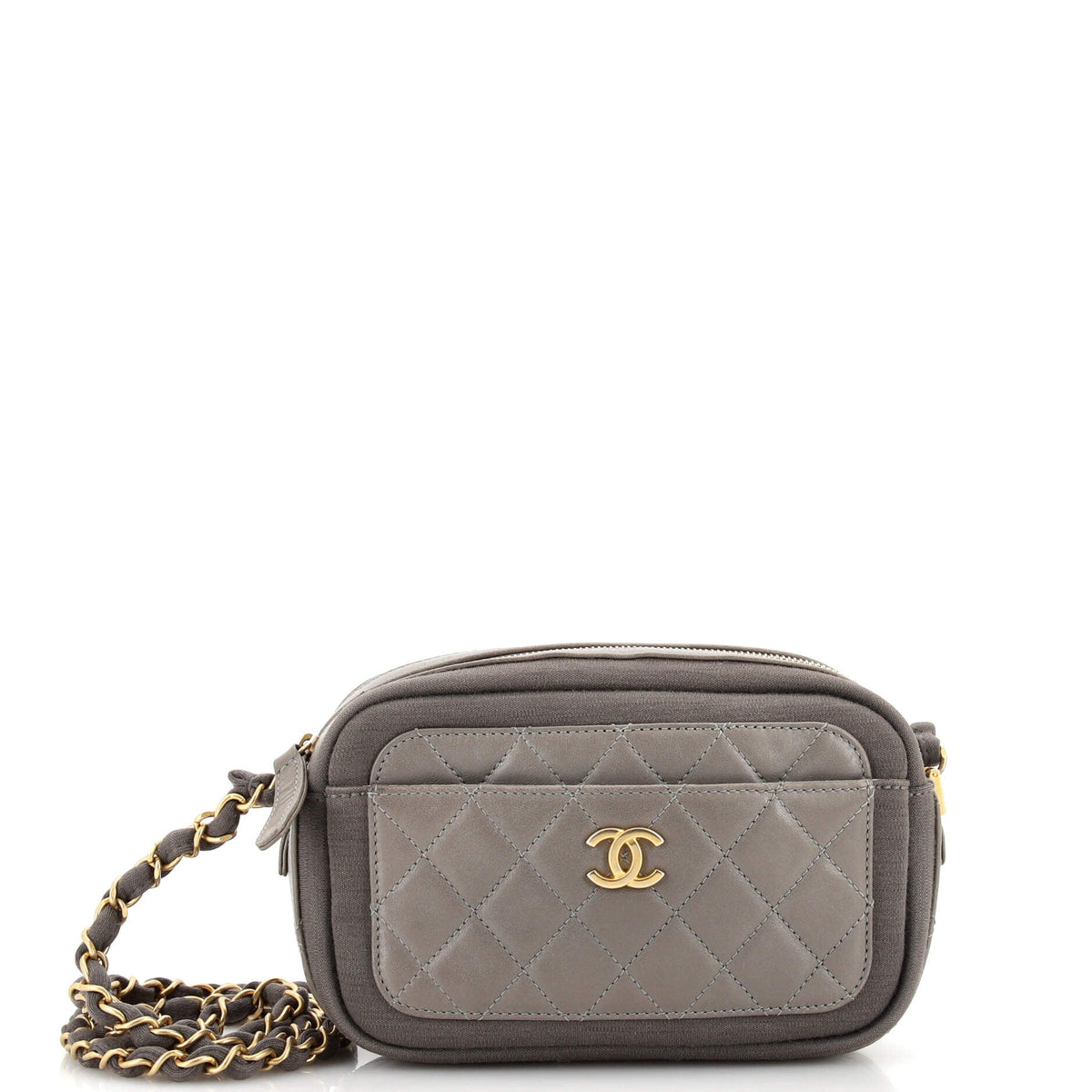Chanel CHANEL Paris-Hamburg Camera Case Quilted Lambskin with Jersey Mini