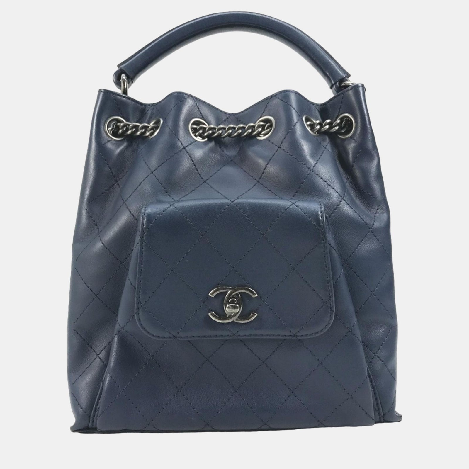 Chanel Blauer Urban-Luxus-Rucksack aus Leder