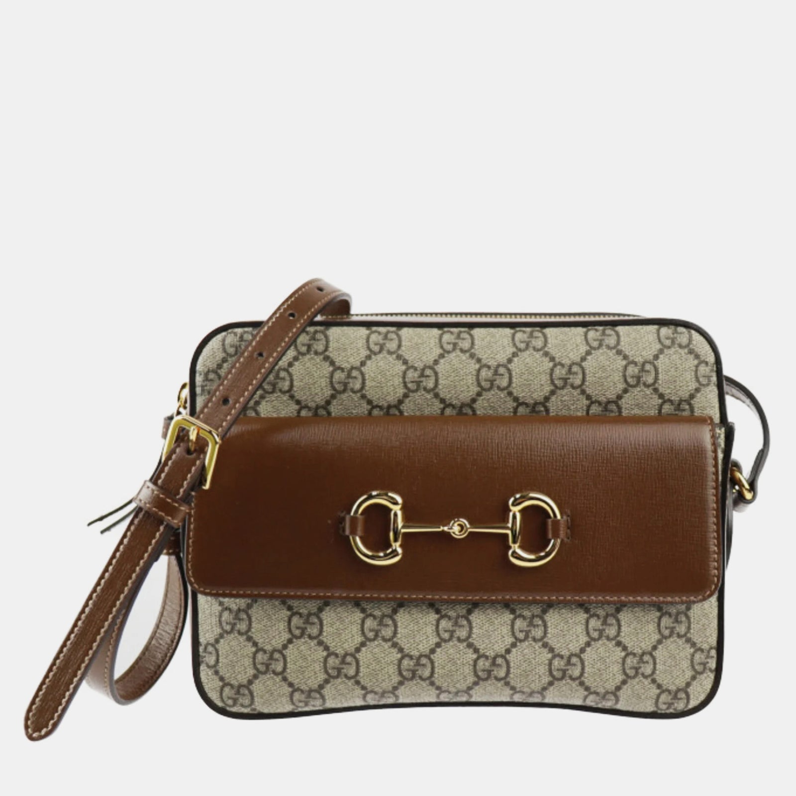 Gucci GG Supreme 1955 Small Horsebit Shoulder Bag