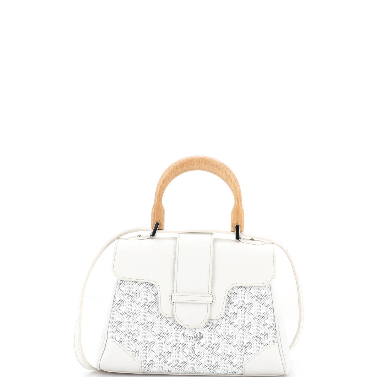 Goyard GOYARD Saigon Top Handle Bag Coated Canvas with Leather Mini
