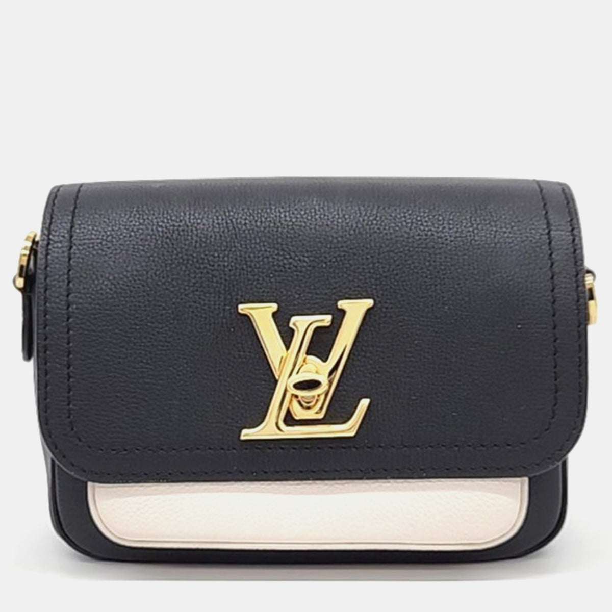 Louis Vuitton Black Leather Lock Me Tender Shoulder Bag