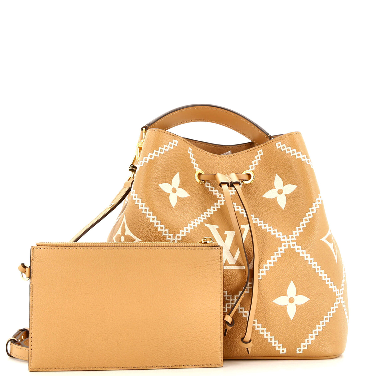 Louis Vuitton NeoNoe Handbag Monogram Empreinte Giant Broderies MM