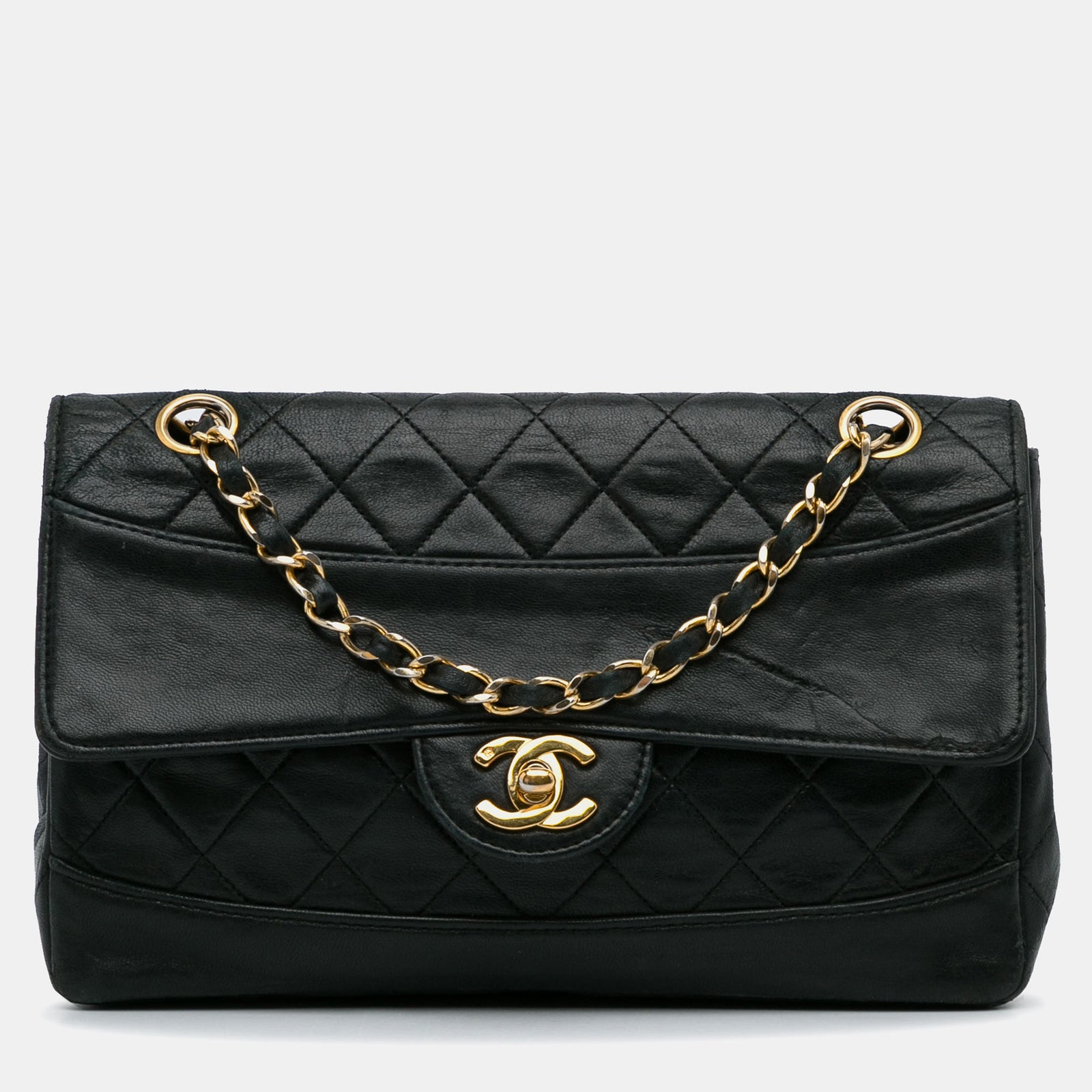 Chanel Gesteppte Schultertasche aus Lammleder