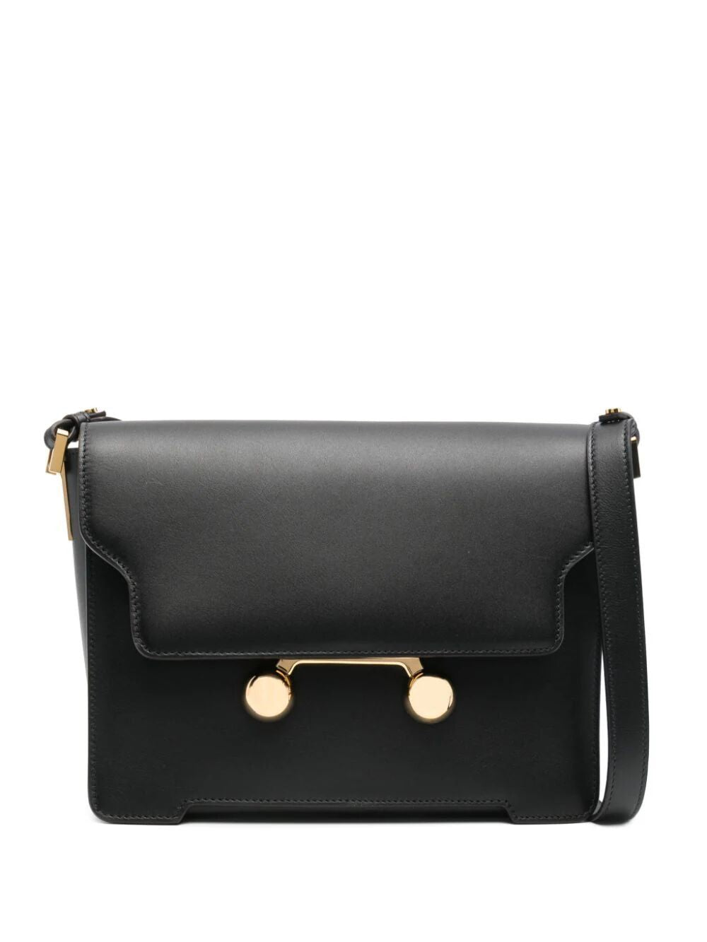 Marni Women's Medium Trunkaroo Shoulder Bag in Nero | SBMP0195U0P6948