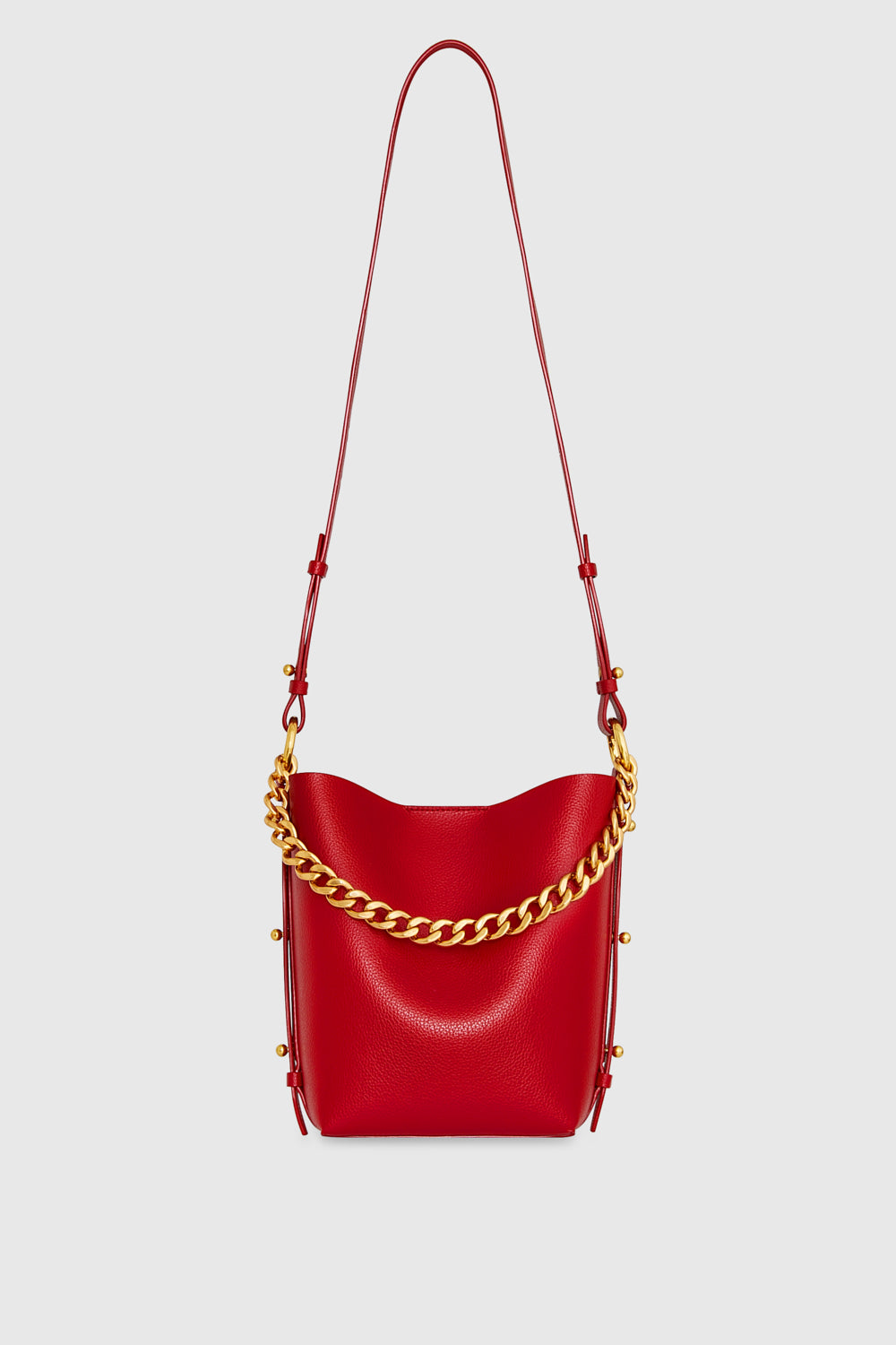 Rebecca Minkoff Kate Small Bucket Bag In Seduction Red