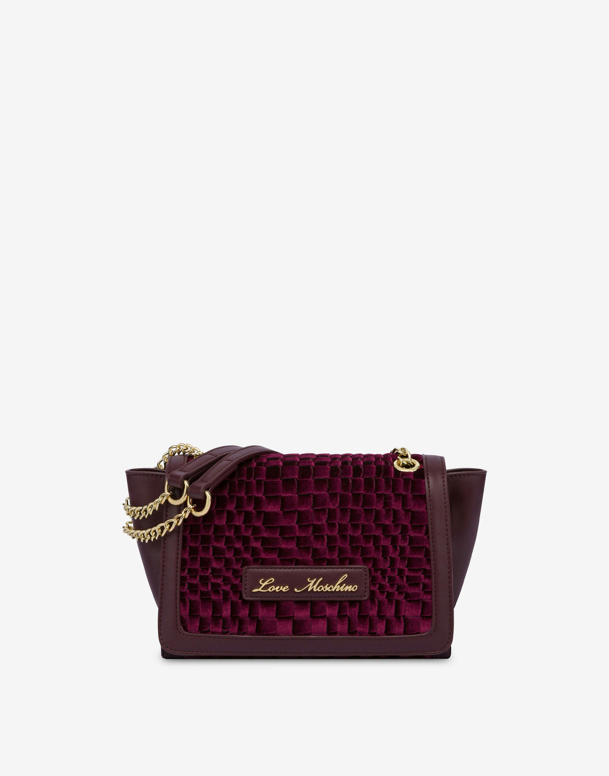 Love Moschino Sac D’épaule Tissé Velvet Woven