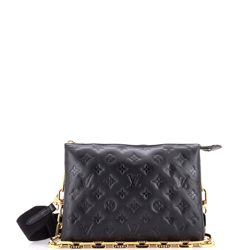 Coussin Bag Monogram Embossed Lambskin PM