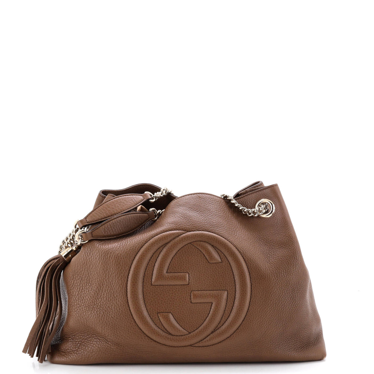 Gucci GUCCI Soho Chain Strap Shoulder Bag Leather Medium
