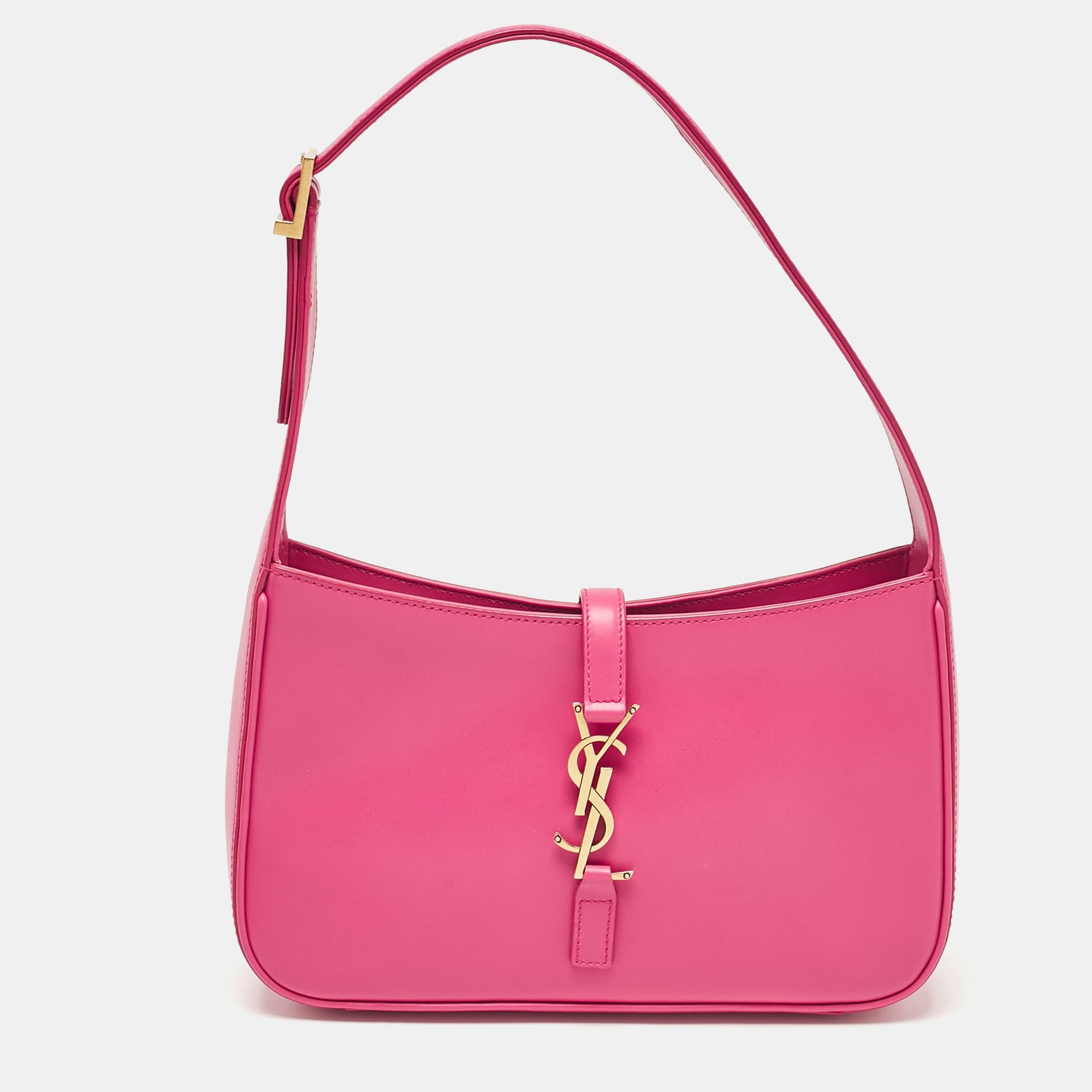 Saint Laurent Paris Saint Laurent Pink Leather LE 5 &Agrave; 7 Shoulder Bag