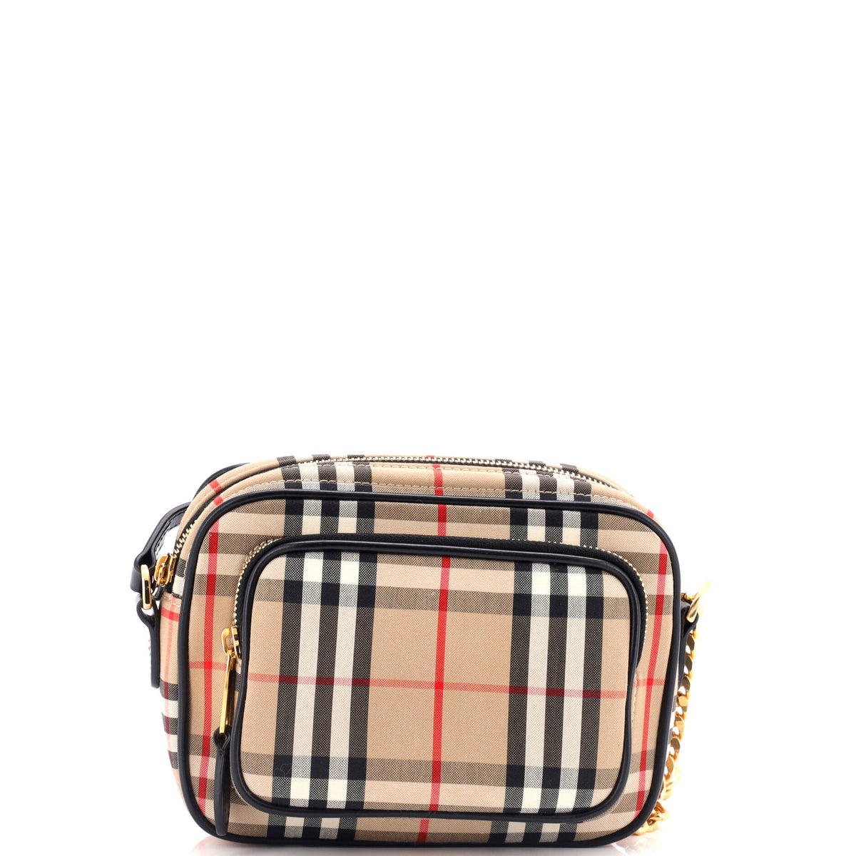 Burberry Camera Bag Vintage Check Canvas Small