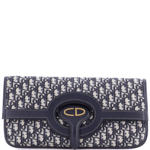 Fold Over Clutch Oblique Canvas