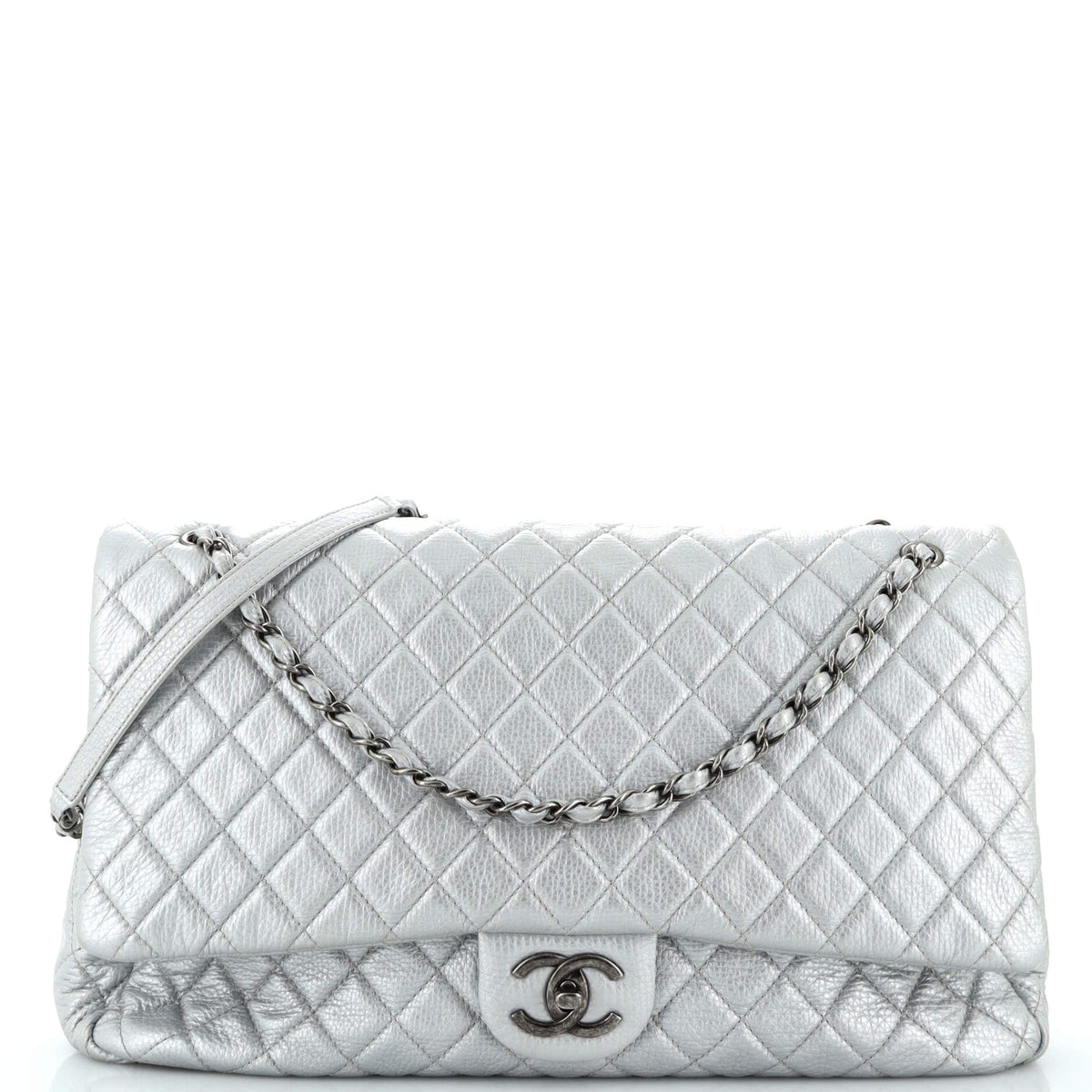 Chanel CHANEL Airlines CC Flap Bag Quilted Calfskin XXL
