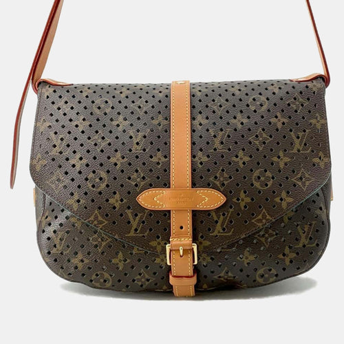 Turcoise Monogram  Flore Saumur Perfo Bag