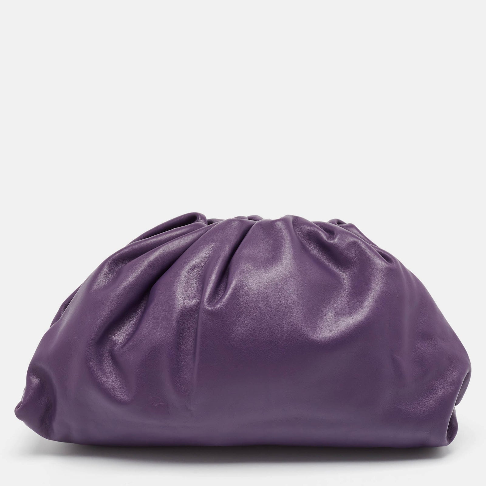 Bottega Veneta Purple Leather Leather Teen Pouch