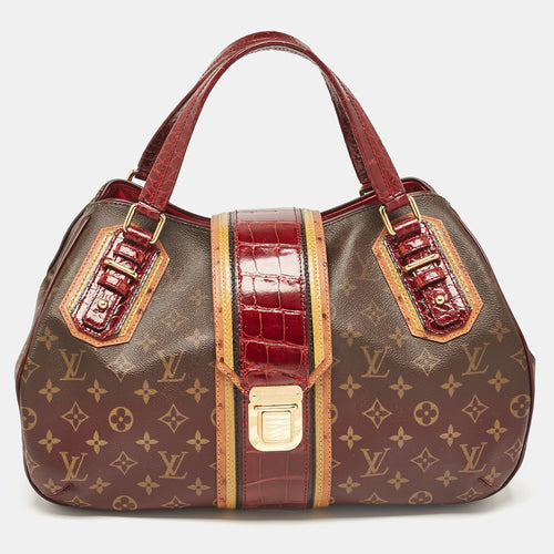 Bordeaux Monogram Canvas Limited Edition Mirage Griet Exotic Bag