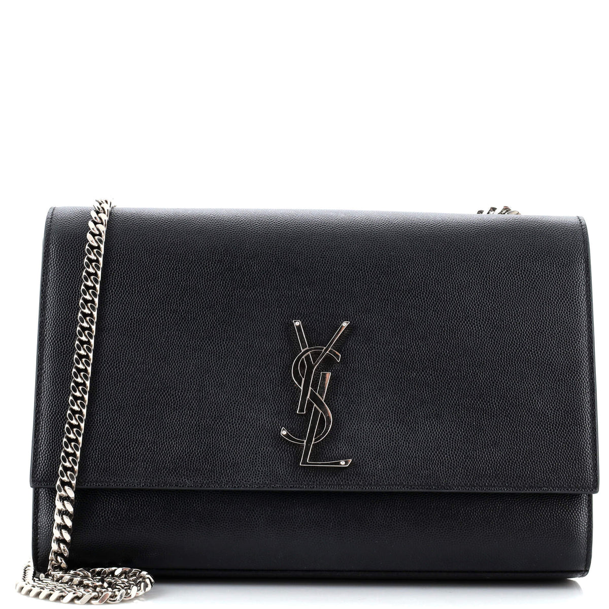 Saint Laurent Classic Monogram Crossbody Bag Grainy Leather Large