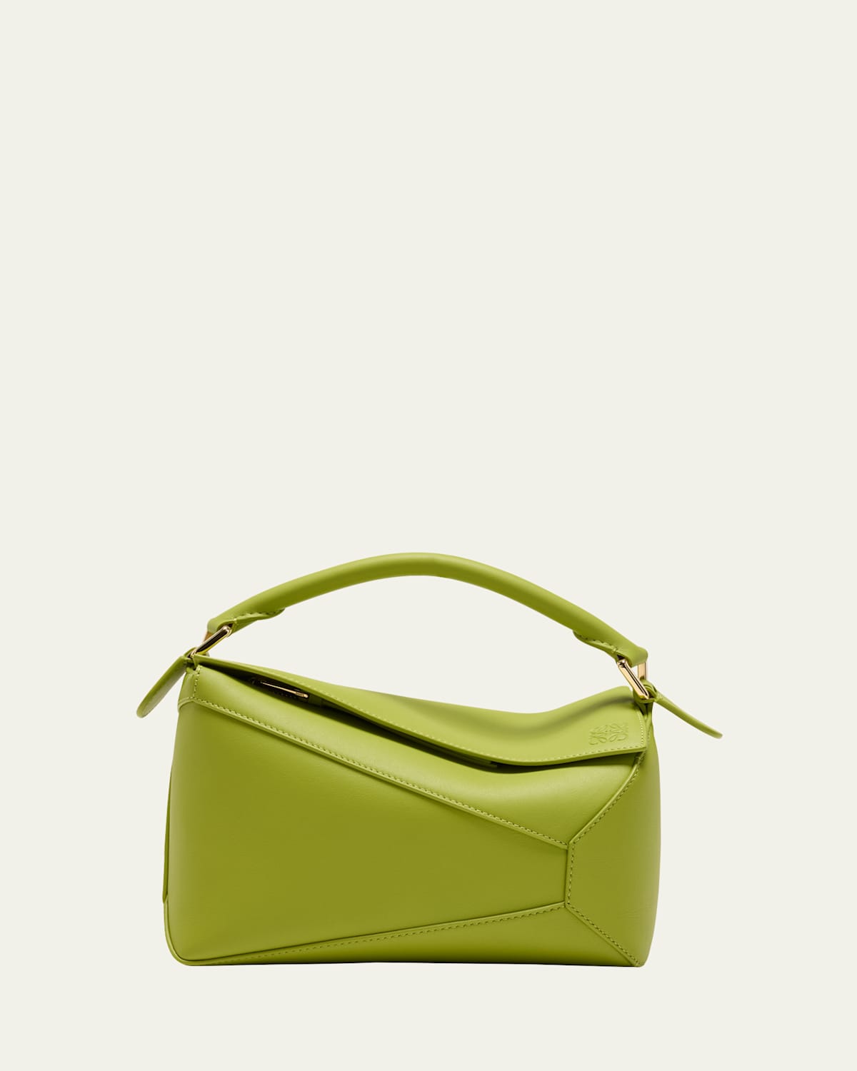 Loewe Puzzle Edge Small Top-Handle Bag in Leather