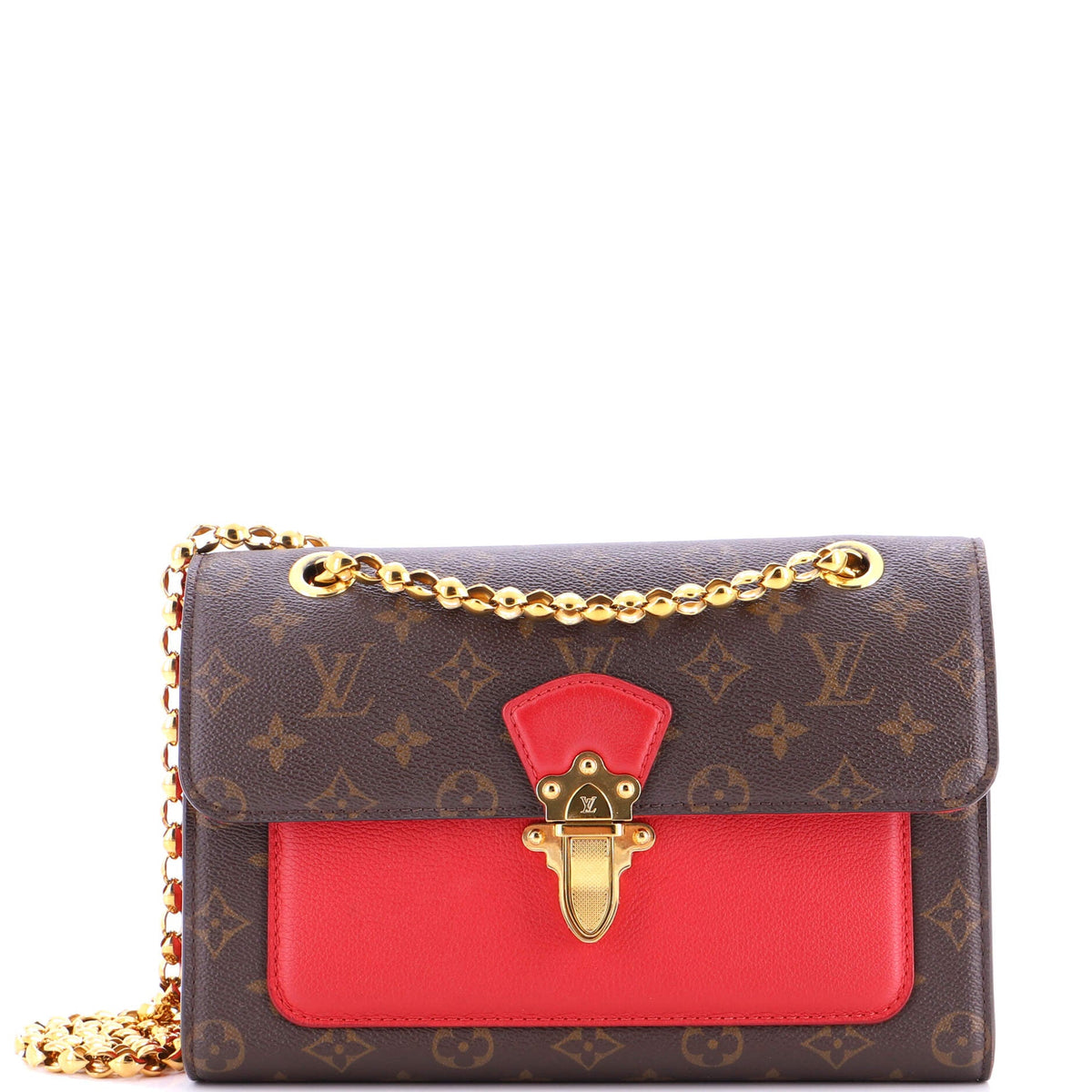 Louis Vuitton Victoire Handbag Monogram Canvas and Leather