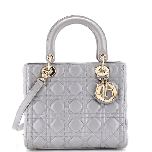 Lady Dior Bag Cannage Quilt Lambskin Medium