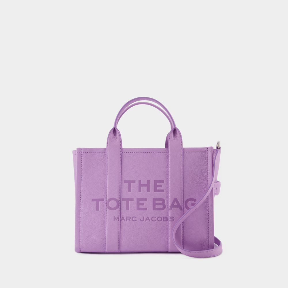 Marc Jacobs Women's The Leather Medium Tote Bag in Viola | H004L01PF21