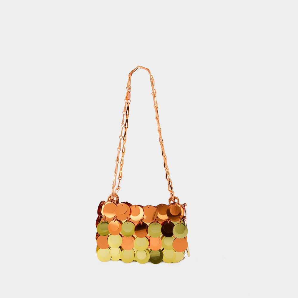 Rabanne Women's Sparkle Nano Bag in Gold | 24FSS0137PLX145 Color M838