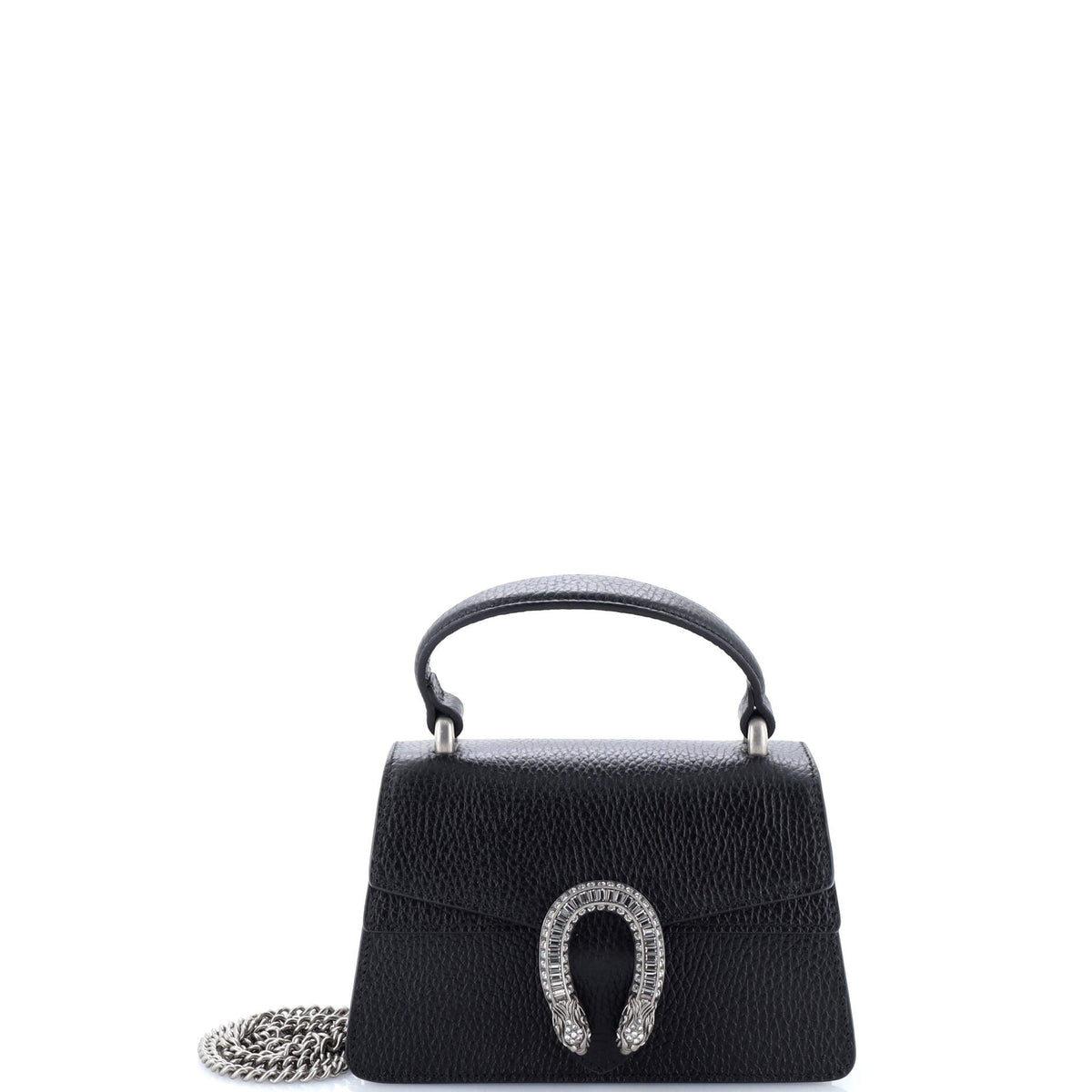 Gucci GUCCI Dionysus Top Handle Bag Leather with Crystals Mini