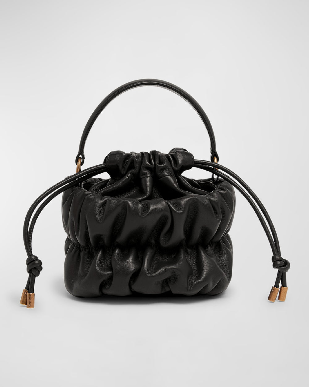 Sac seau en cuir froncé Cloud