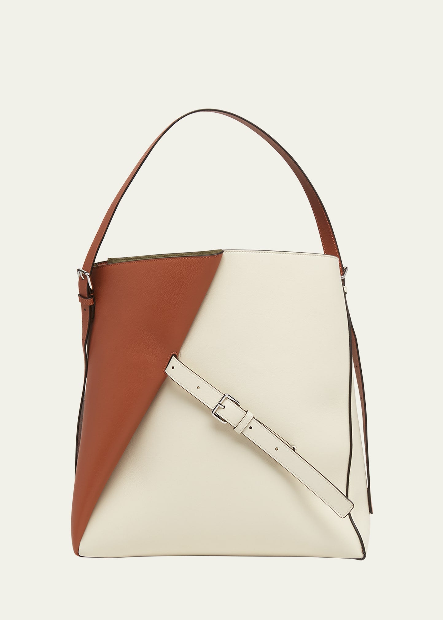 Marni Two-Tone Leather Reverse Hobo Bag