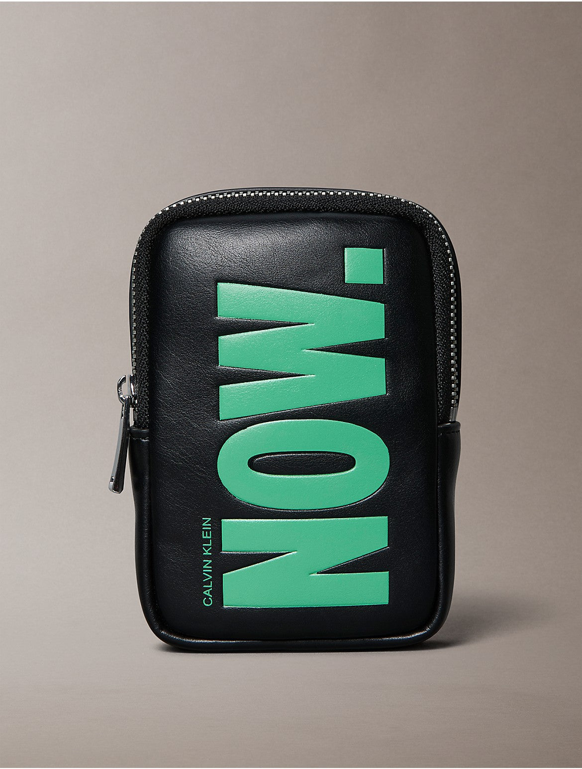 Calvin Klein Men's Bold Graphic Mini Pouch Keychain - Black