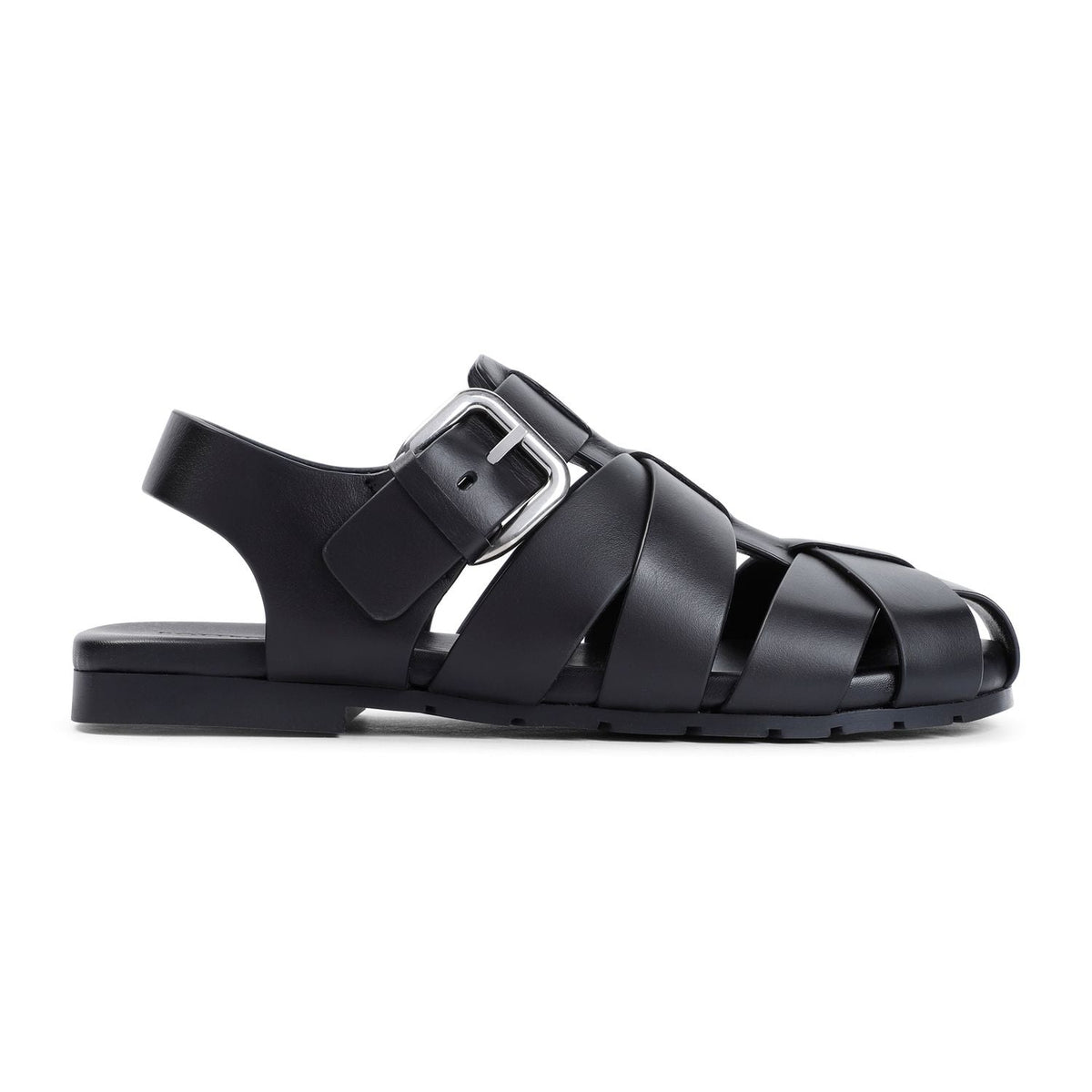 Bottega Veneta Men's Alfie Sandal in Black | Size 45 | 796442V3HB0
