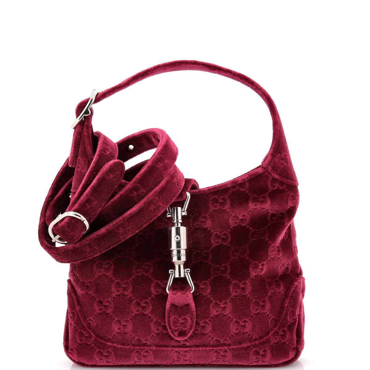 Gucci GUCCI Jackie 1961 Hobo GG Velvet Small
