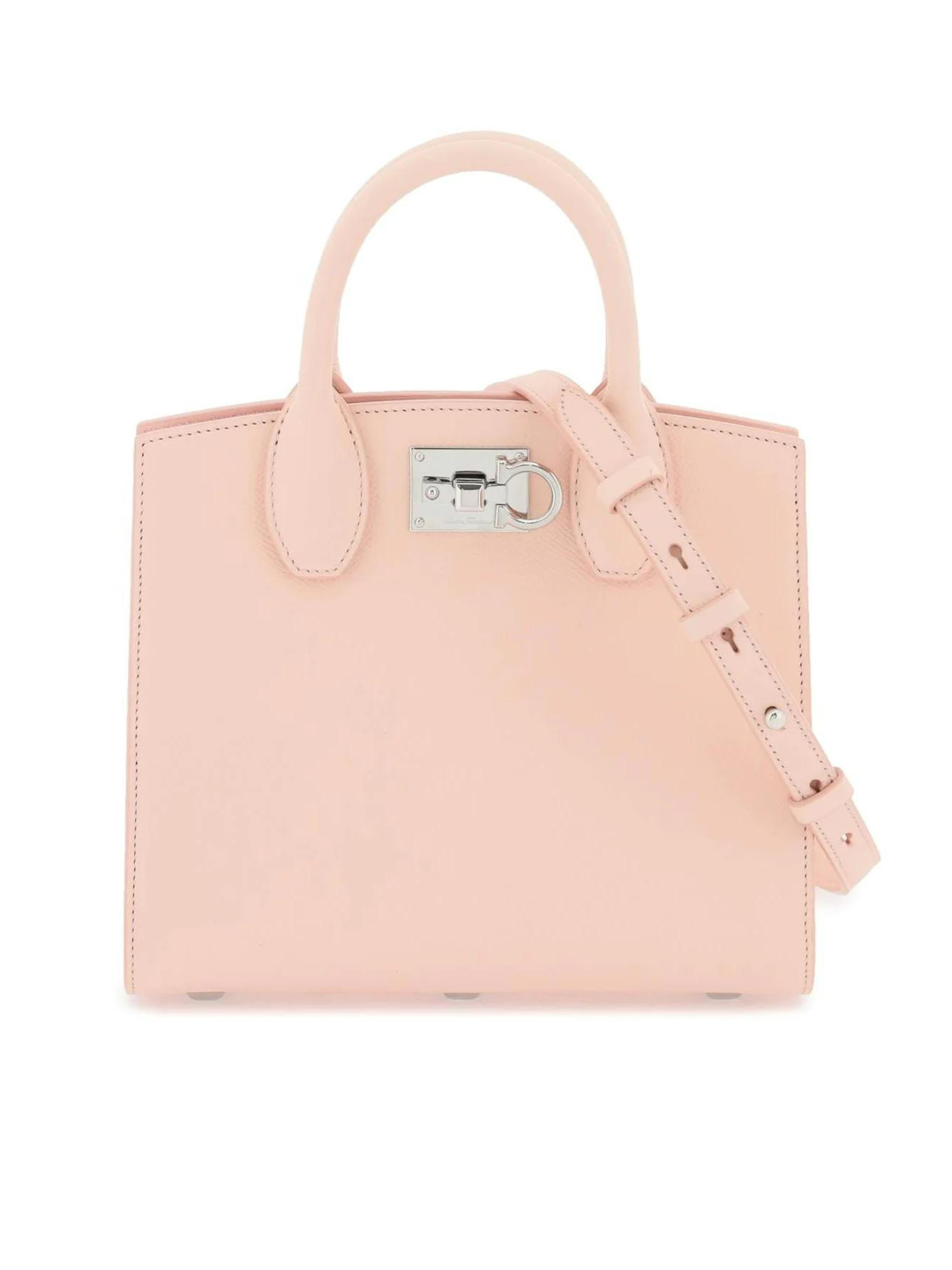 Ferragamo Women's Studio Box Small Top Handle Bag in Pink | 2114240768897