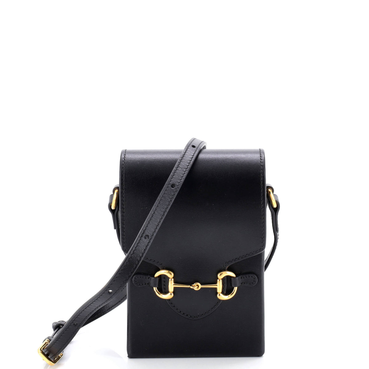 Gucci GUCCI Horsebit 1955 Crossbody Bag Leather Mini