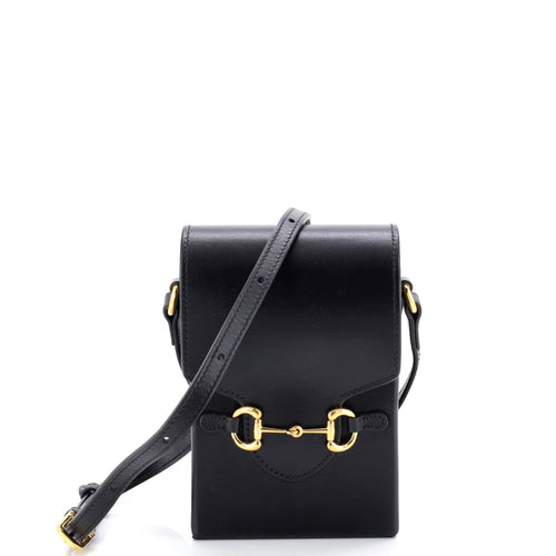 GUCCI Horsebit 1955 Crossbody Bag Leather Mini