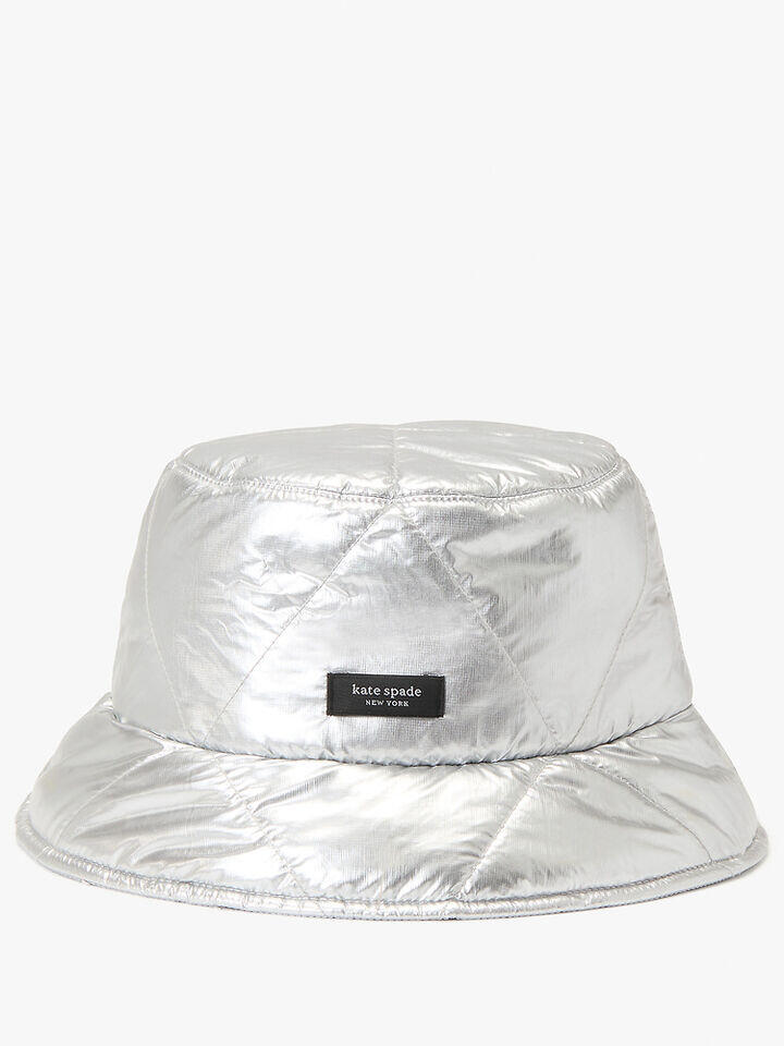 Kate Spade Au Sam Quilted Metallic Bucket Hat