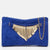 Blue Alcantara Fringe Bracelet Venus Chain Clutch