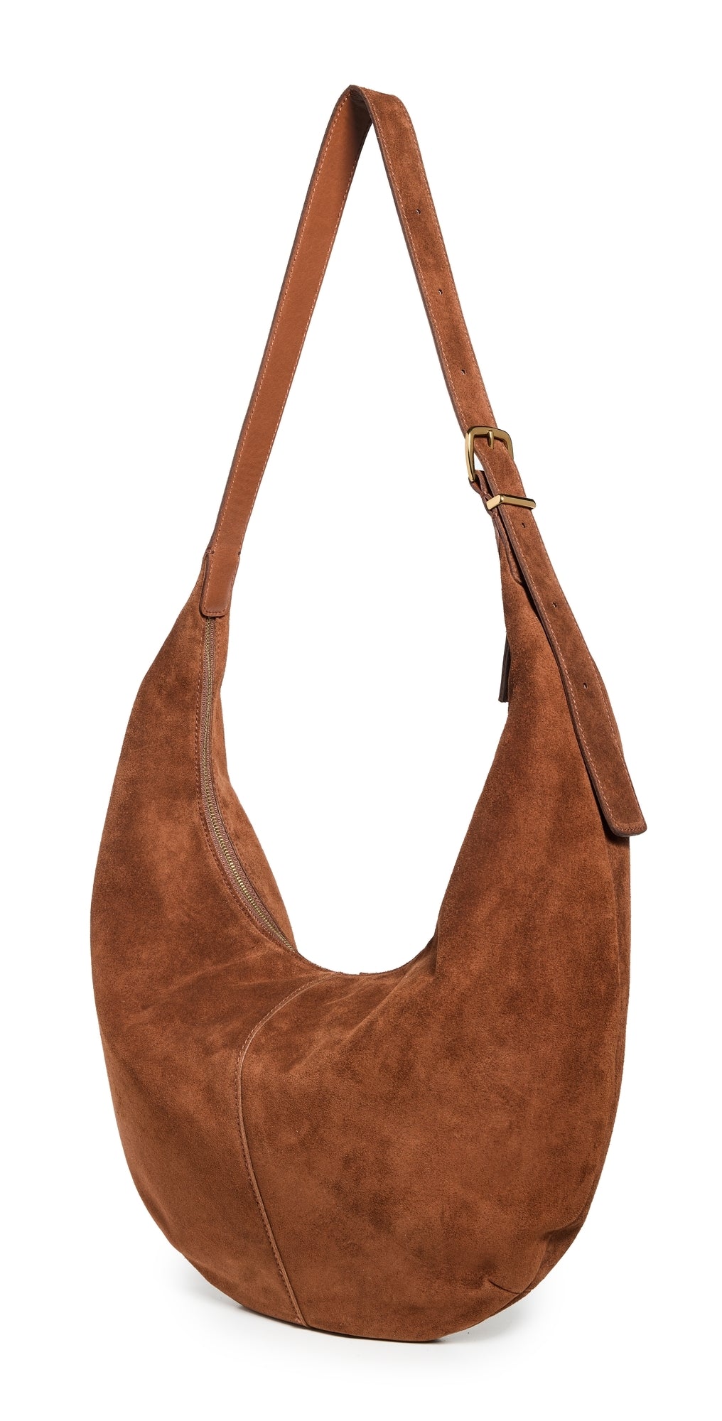 Madewell Suede Essentials Slouch Hobo Bag Soft Mahogany One Size